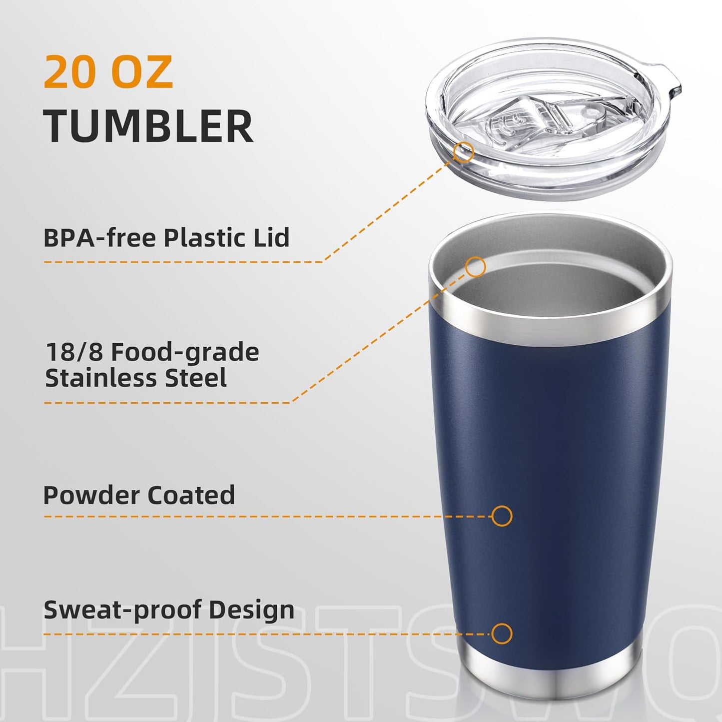 20 oz Tumbler with Lid Stainless Steel Insulated Tumblers Double Wall Vacuum Coffee Mug Powder Coated Tumbler Cups for Cold and Hot Drinks, Tropical Pink, 1 pack