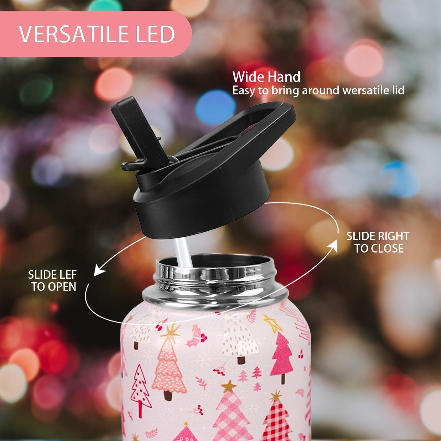 32 oz Pickleball Insulated Water Bottle with Straw - Pickleball Gym Hiking Sports Coffee Mug | Perfect Pickleball Gifts for Women, Pickleball Decor Accessories