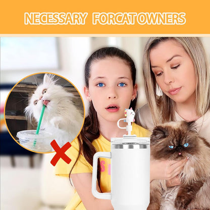LDKEDKF 11Pcs Straw Cover for Stanley Cup, Silicone Straw Topper for Stanley Cup 30&40oz with Tumblers, 10mm 0.4in Lid Accessories (Reusable)
