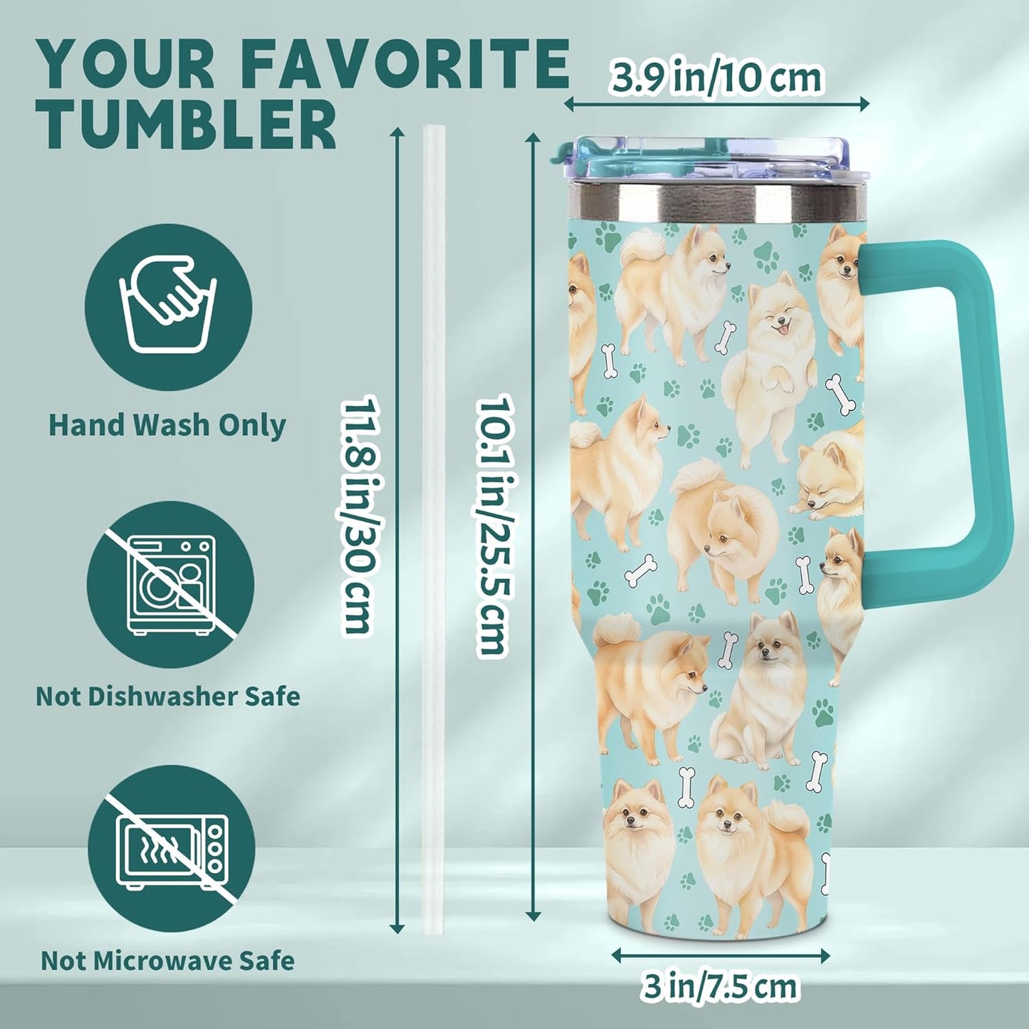 Beagle Gifts for Women Men, 40oz Stainless Steel Insulated Tumbler Travel Cup Mug, Funny and Unique Beagle Gifts for Dog Lover - Colors B
