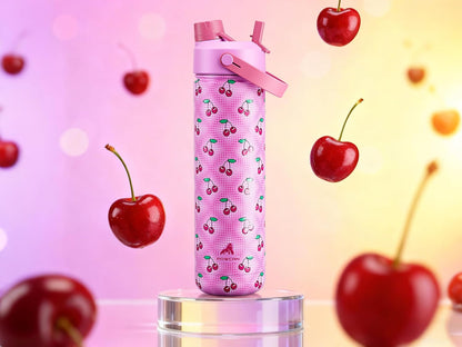 POWCAN 26 oz Insulated Water Bottle with 2-in-1 Straw and Spout Lid, Keep Cold 24H, Leak-Proof, Fits in Car Cup Holder, Stainless Steel Water Bottle for Sports, Travel, and School (Mint)