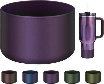 Chameleon Silicone Water Bottle Boot, Compatible with Stanley & Hydro Flask Tumbler 2.8-2.95in Bottom Anti-Slip Protector Rubber Sleeve