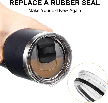 Gasket Replacement Compatible with Yeti 30 Oz Tumbler Lid, O Ring Rubber Seal For Yeti 14 OZ Mug Lid-4 Pack Replacement Silicone Seal Parts