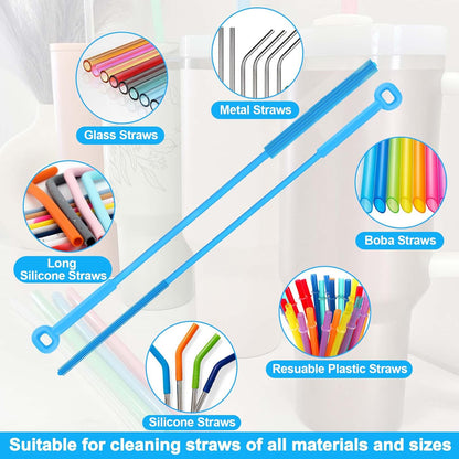 XANGNIER 5 Pcs Water Bottle Cleaner Brush Set for Owala 24oz/32oz/40oz Cup,Multifunctional Bottle Brush and Long Straw Cleaner Brush,Cleaning Kit for Owala/Stanley/Yeti Tumbler Cup Accessories