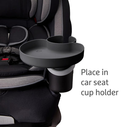 Munchkin® Carseat Tray - Toddler Travel & Road Trip Accessory for Mess-Free Snacking in The Car, Grey