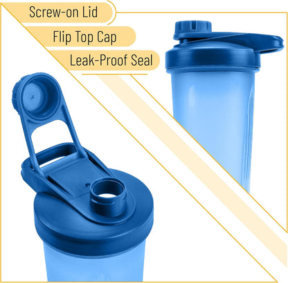 Mr. Pen- Shaker Bottles for Protein Mixes with Twist Cap, 28 oz, Protein Shaker Bottle with Wire Whisk Ball, Shaker Cup, Mixer Bottle