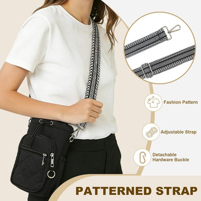 Water Bottle Holder with Strap, 32oz 40oz Insulated Water Bottle Carrier Bag, Purse Crossbody Sling Bag with Phone Pocket for Walking Hiking