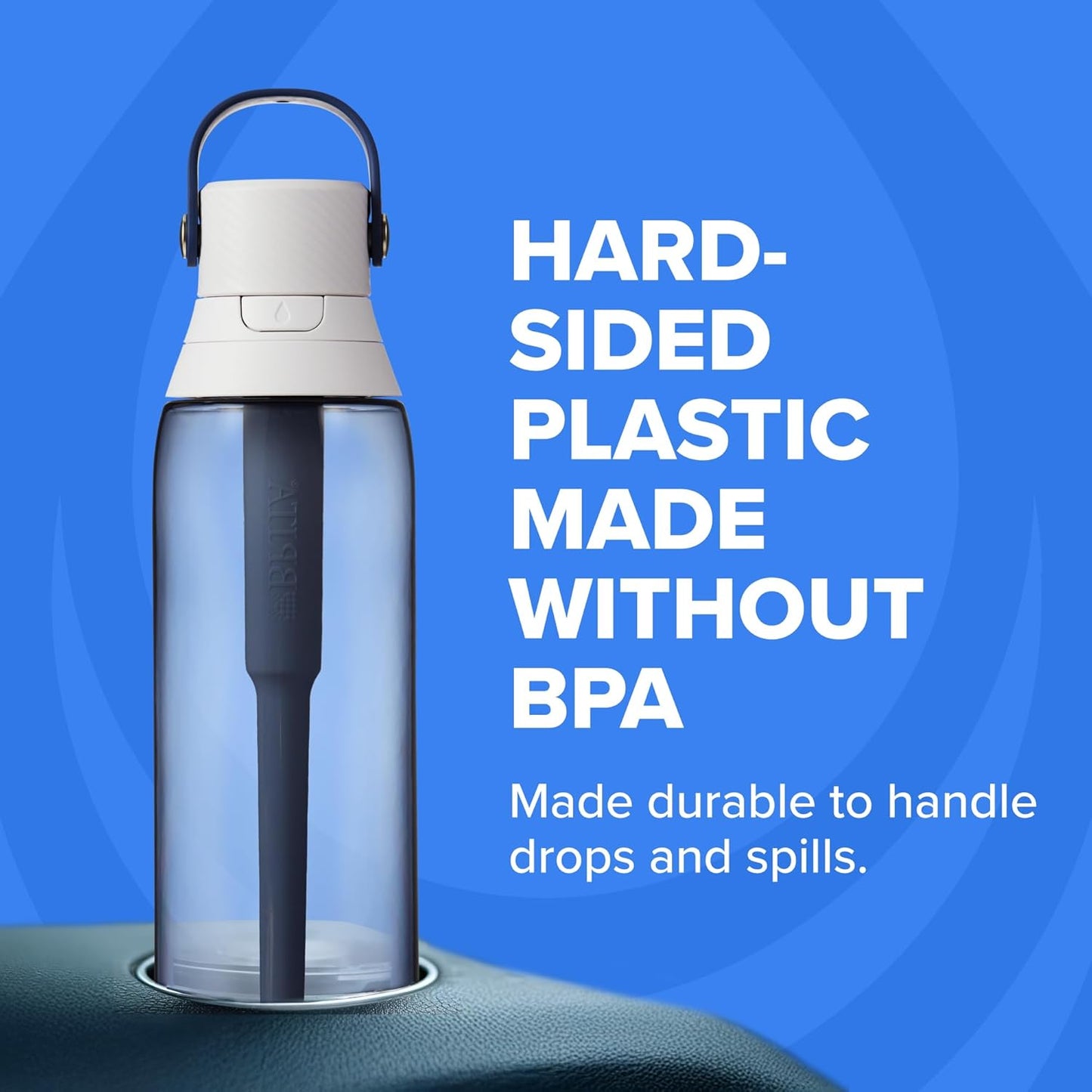 Brita 36386 Premium Water Filter Bottles, 26oz, Night Sky