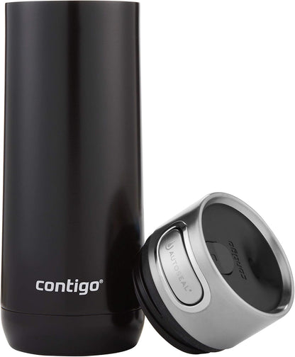 Contigo Luxe Vacuum-Insulated Stainless Steel Thermal Travel Mug 16 Ounces Stainless Steel