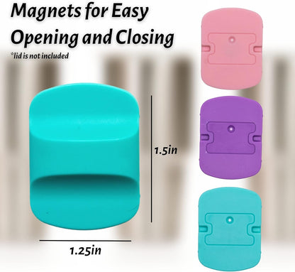 Magnetic Slider Replacement for Yeti Tumblers | 3 Pack Magnetic Lid Sliders, Compatible with 10oz, 16oz, 20oz, 26oz, 30oz Yeti Cups | Durable, Reusable, Colorful, Easy Snap-In Installation