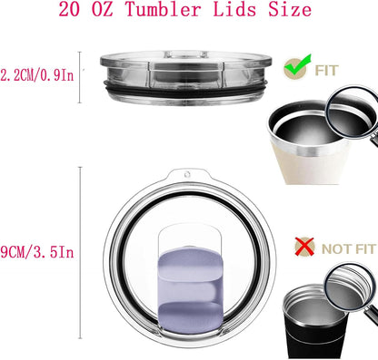 30 oz Tumbler Lids for Yeti, 2 Pcs Replacement Magnetic Spill-Resistant Lids for Yeti 30 oz, 32 oz Tumbler, 14 oz Mug and 35oz Straw Mug with Magnetic Slider Switch, BPA Free
