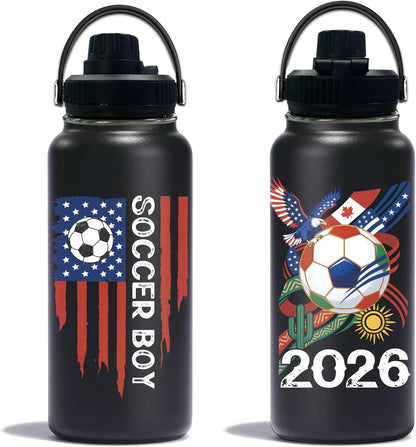 Pickleball Water Bottle 32oz | Insulated Stainless Steel Travel Tumbler with Lid Leak-Proof Keep Hot or Cold, BPA-Free |Dink Responsibly Gifts for Pickleball Lovers