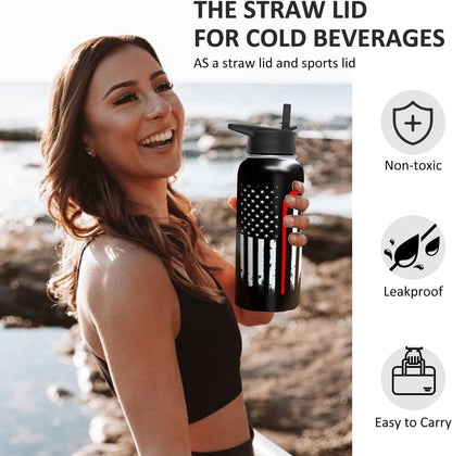 32oz Pickleball Water Bottle Insulated Vacuum Stainless Steel Tumbler Travel Mugs With Straw for Game Sport,Pickleball Accessories