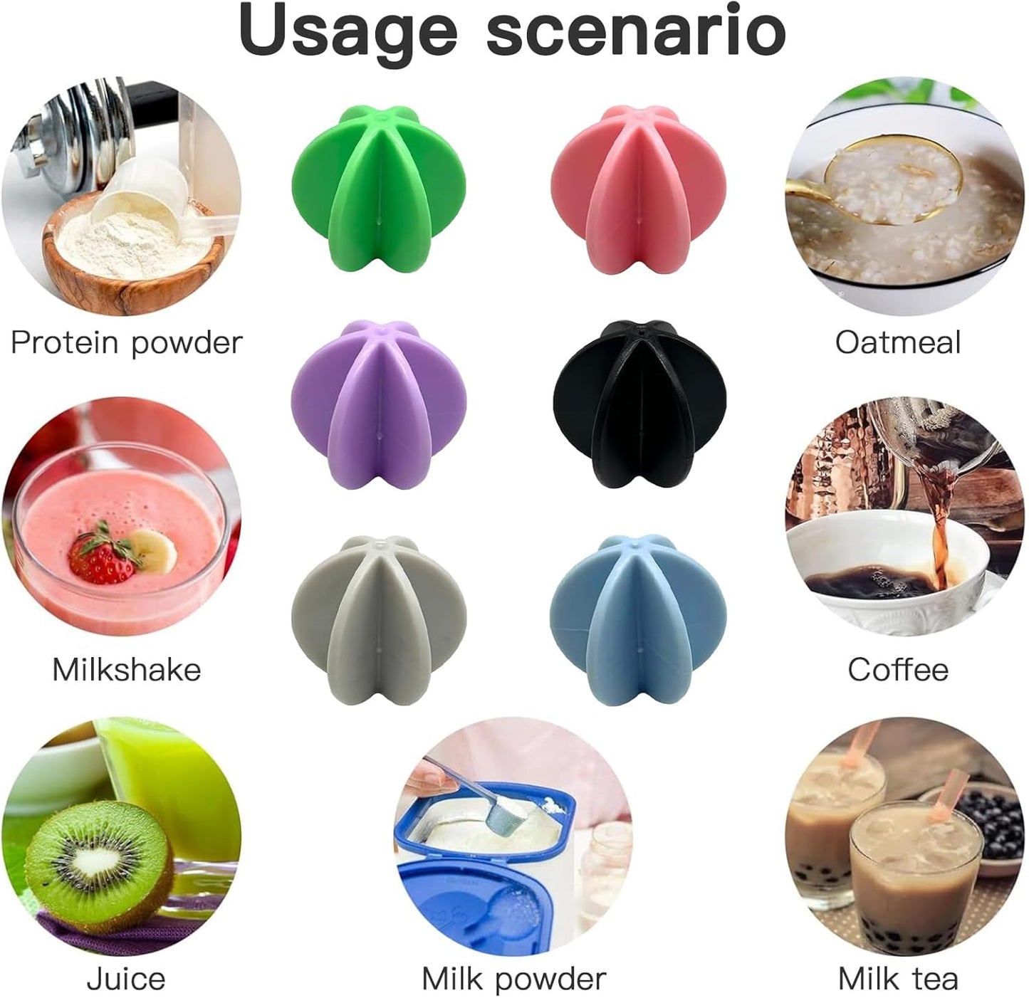 Shaker Balls 6 Pcs Protein Shaker Ball Plastic Ball Replacement Shaker Ball for Shaker,Drinking Bottle Cup, Colorful Whisk Shaker Balls for Protein Shaker Bottle (Diameter：1.5inch)