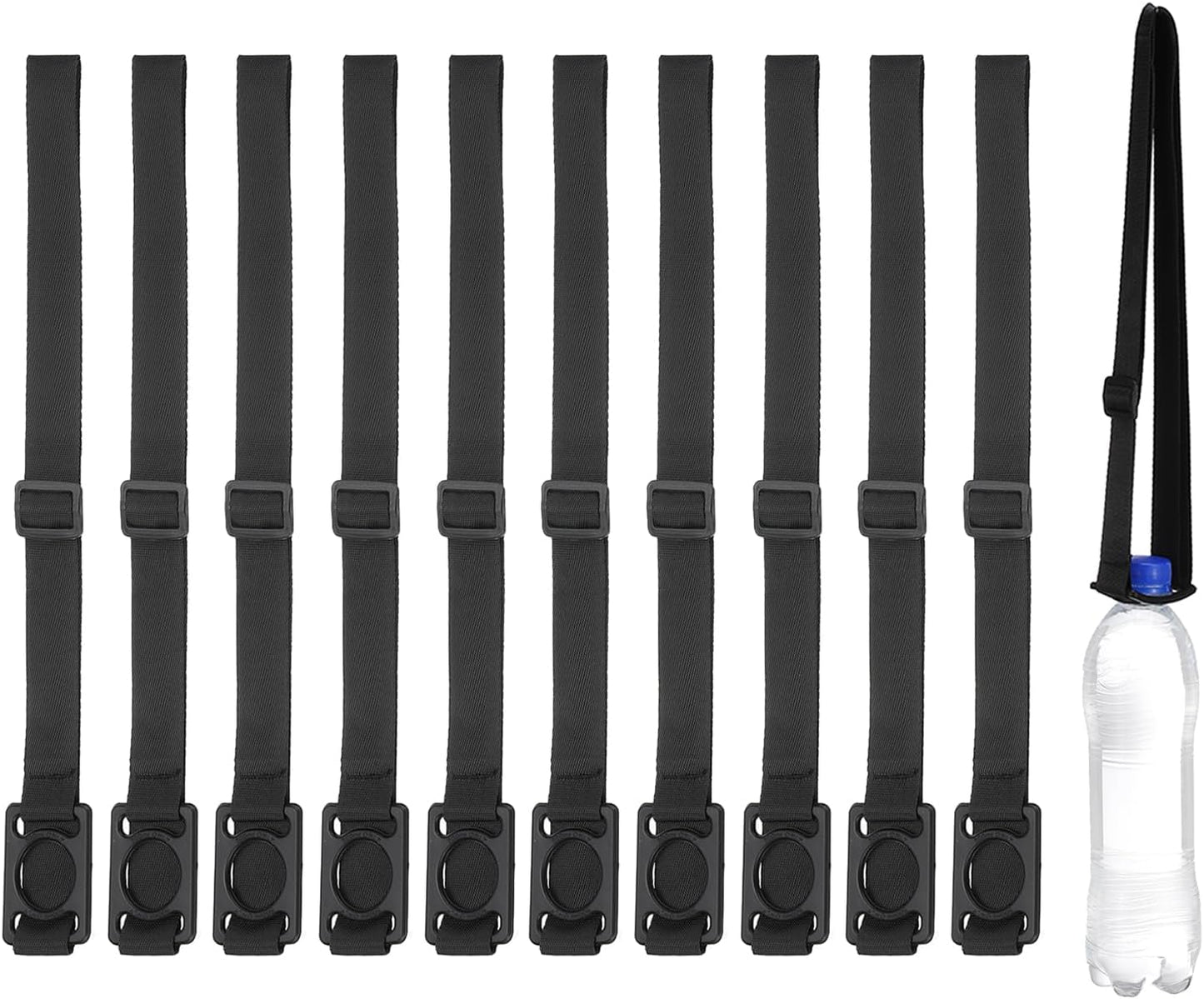 PATIKIL Water Bottle Lanyard, Adjustable Holder Shoulder Strap with Ring Buckle Carrier Clips for Walk Outdoor