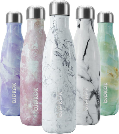 BJPKPK Insulated Water Bottle 12oz Small Stainless Steel Water Bottles Reusable Metal Thermal Keep Cold and Hot,Dreamy Purple - Colors B