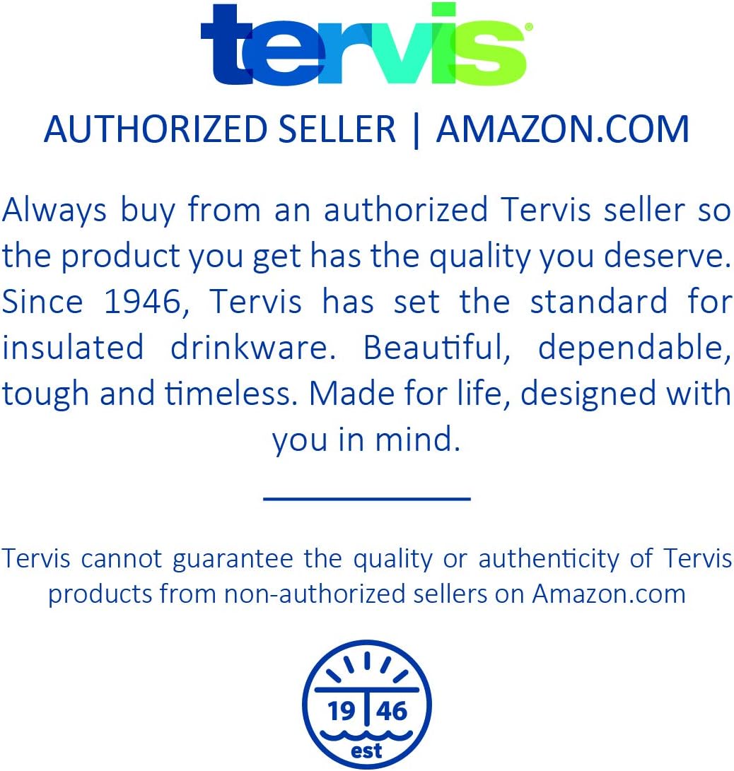 Tervis Clear & Colorful Tabletop Made in USA Double Walled Insulated Tumbler Travel Cup Keeps Drinks Cold & Hot, 16oz Mug, Clear