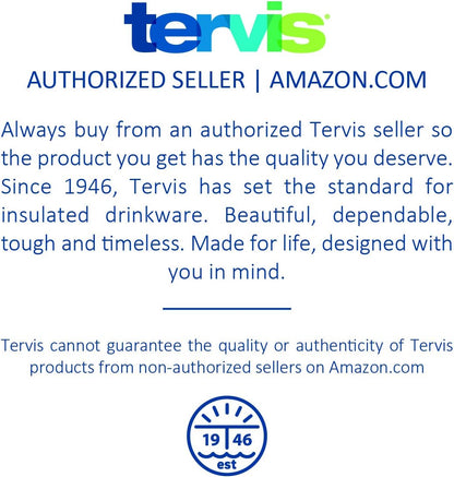 Tervis Clear & Colorful Tabletop Made in USA Double Walled Insulated Tumbler Travel Cup Keeps Drinks Cold & Hot, 16oz Mug, Clear
