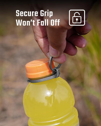 KeyUnityWater Bottle Clip, Lightweight EDC Water Bottle Holder for Hiking, Camping, and Everyday Carry