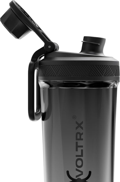 VOLTRX Electric Protein Shaker Bottle - USB Rechargeable Mixer Cup for Shakes and Meal Replacements, BPA-Free Tritan, 20oz