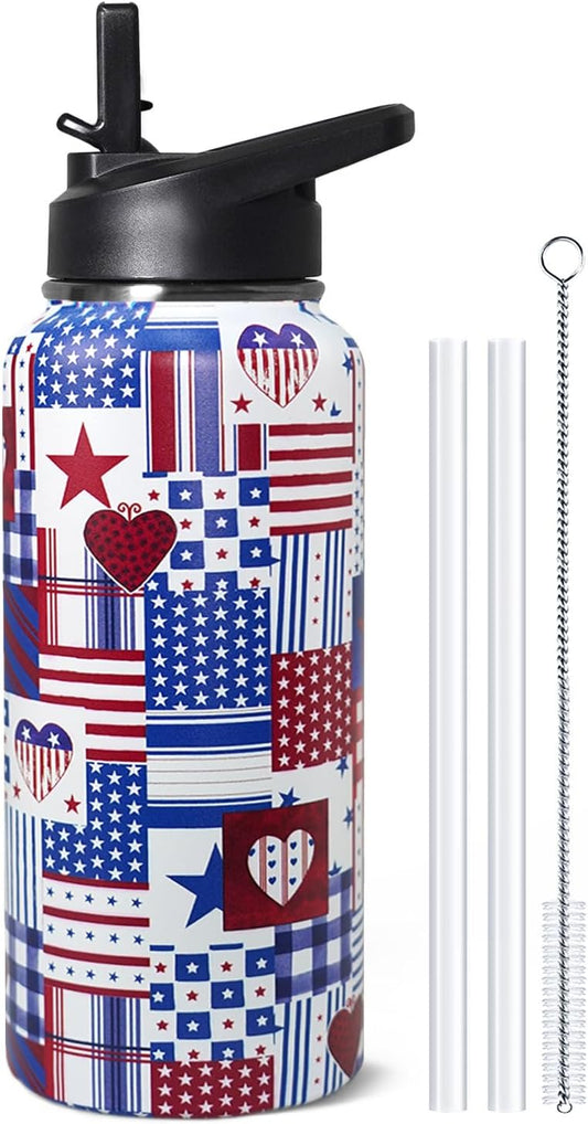 32 oz Pickleball Insulated Water Bottle with Straw - Pickleball Gym Hiking Sports Coffee Mug | Perfect Pickleball Gifts for Women, Pickleball Decor Accessories