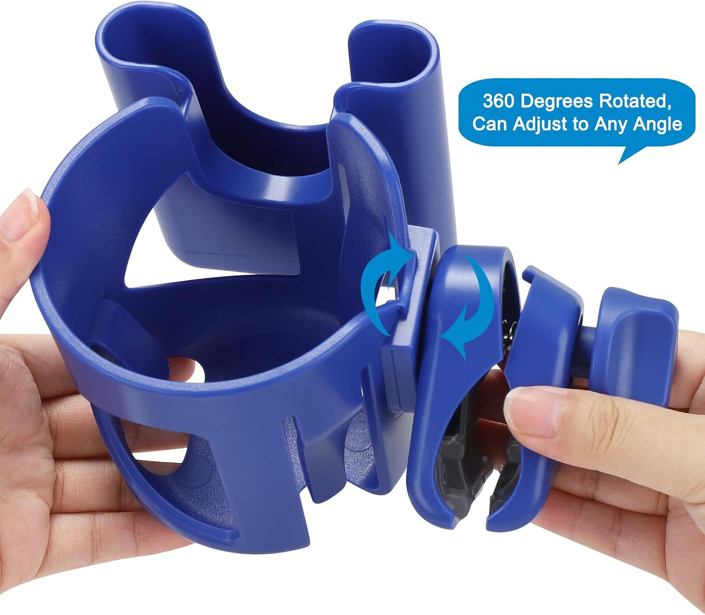 Accmor Stroller Cup Holder, Universal Cup Holder for Walker Wheelchair Bike, 360° Rotatable Stroller Cup Holder Attachment Accessories for Walker, Wheelchair, Scooter