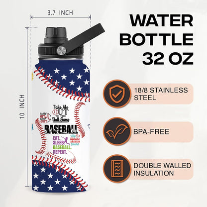 Pickleball Water Bottle 32oz Stainless Steel Insulated Vaccum with Lid, Pickleball Gifts for Pickleball Players, Pickleball Lovers, Women Girls Ladies