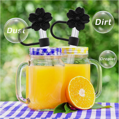 Straw Cover Cap for Stanley Cup,Silicone Straw Topper 10 mm 0.4 in Reusable Straw Tips Lids,Straw Tip Covers for Stanley Cups Accessories