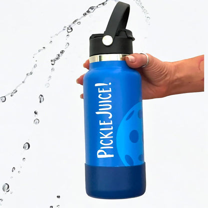 Maui Pickleball Co.™ Pickleball Water Bottle 32oz Insulated Stainless Steel Water Bottle PickleBall Accessories Pickleball Gifts Sip/Swig Lid with Carry Handle