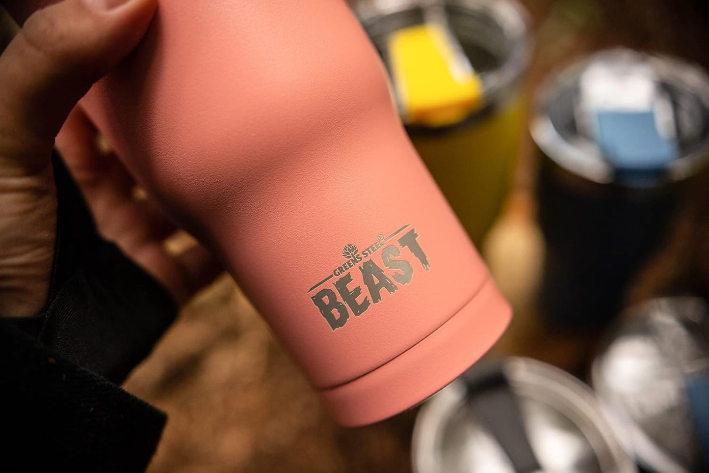 Beast 10 oz Tumbler Stainless Steel Vacuum Insulated Coffee Ice Cup Double Wall Travel Flask (Arctic White)
