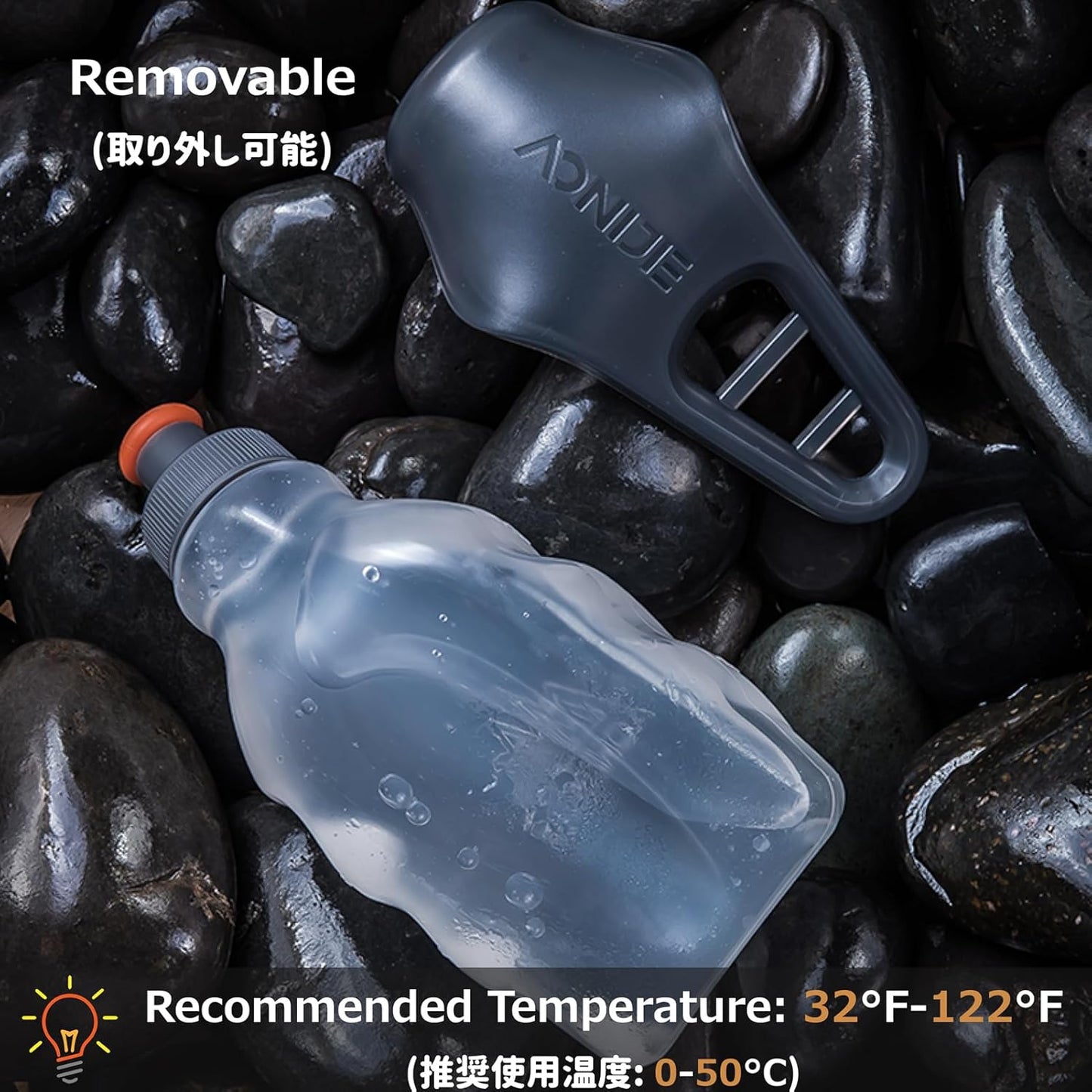 Azarxis Running Water Bottles Flask BPA Free Leakproof Hydration Vest Packs Waist Belt Replacement for Triathlon Marathon Hiking Cycling Climbing Runner