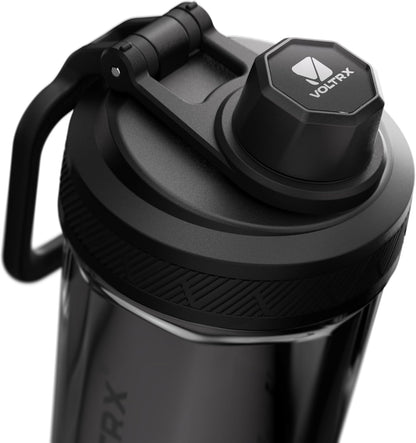 VOLTRX Electric Protein Shaker Bottle - USB Rechargeable Mixer Cup for Shakes and Meal Replacements, BPA-Free Tritan, 20oz