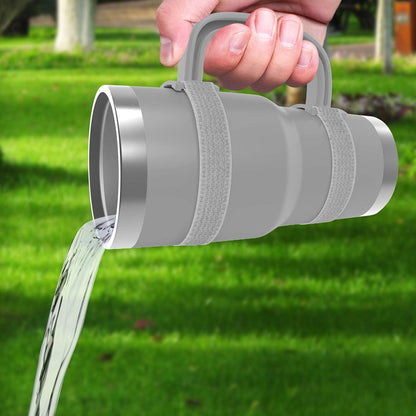 New Upgrade Anti-Slip Adjustable Tumbler Handle Fit for 20 Oz to 40 Oz All Brands Tumbler Cup of YETI, RTIC, Ozark Trail, Tervis, Corkcicle, Slm, Reduce Cold, Artic, Atlin, Bubba and SIC Etc