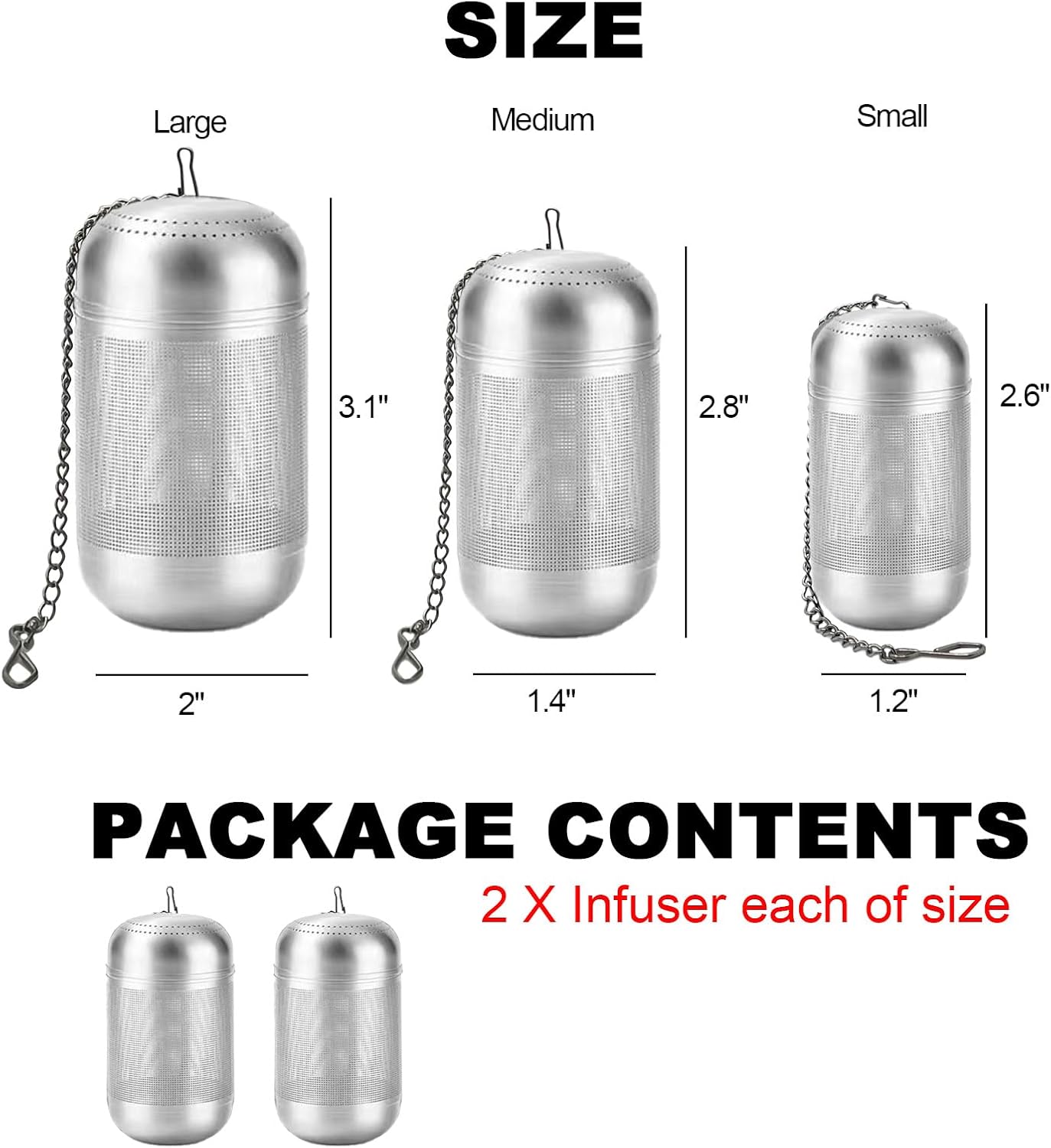 2PCS Fruit Infuser Insert,Flower Tea Infuser for Wide Mouth Water Bottles,Compatible with Stanley,Hydro Flask,Iron Flask, Takeya, ThermoFlask and Similar