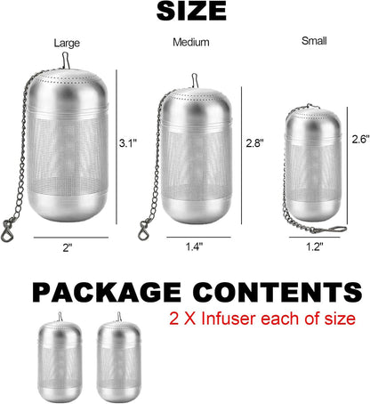 2PCS Fruit Infuser Insert,Flower Tea Infuser for Wide Mouth Water Bottles,Compatible with Stanley,Hydro Flask,Iron Flask, Takeya, ThermoFlask and Similar
