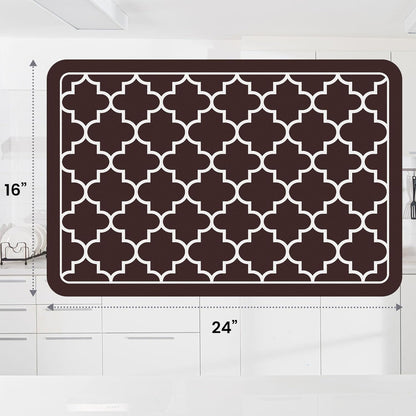 WISELIFE Dish Drying Mat Super Absorbent Drying Mat Large Dish Drying Mats for Kitchen Counter Easy Clean Dish Mat Kitchen Drying Mat15"x 18" Stylish Grey