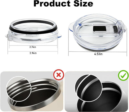 Tumbler Lid Replacement Compatible with Reduce 50 oz & 40 oz Tumbler,Accessories for Reduce Tumbler Cup, Leak Proof and Splash Proof Replacement Lid (1, Black)