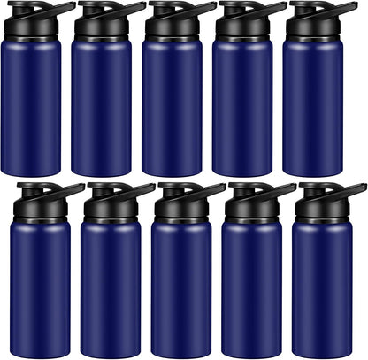 CHENGU Water Bottle Bulk 20 oz Aluminum Reusable Bottles Lightweight Snap Lid Water Cups Easy Carry Leak Proof Travel Tumbler for Gym Sports Camping Hiking Fishing