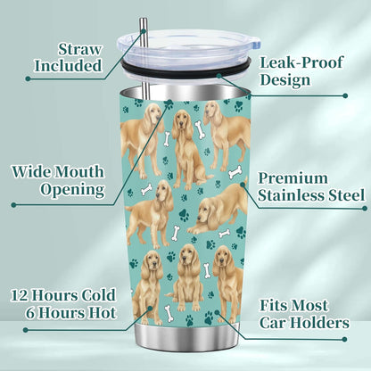 Beagle Gifts for Women Men, 40oz Stainless Steel Insulated Tumbler Travel Cup Mug, Funny and Unique Beagle Gifts for Dog Lover - Colors A