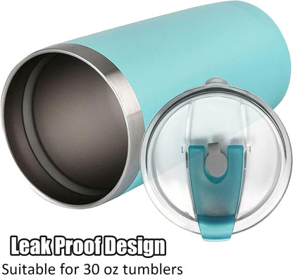 2 Pcs Tumbler Flip Lid for 20oz Water Bottle, Plastic Cup Replacement Cover, Spill Proof for Travel Mug Bottle (Black, Flip)