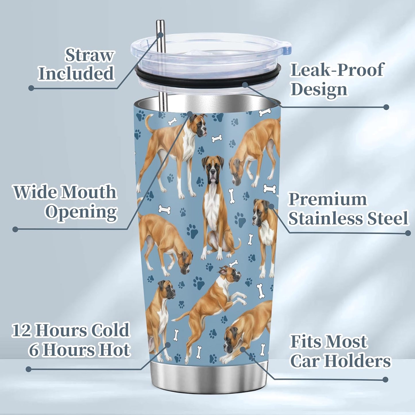 Beagle Gifts for Women Men, 40oz Stainless Steel Insulated Tumbler Travel Cup Mug, Funny and Unique Beagle Gifts for Dog Lover - Colors A