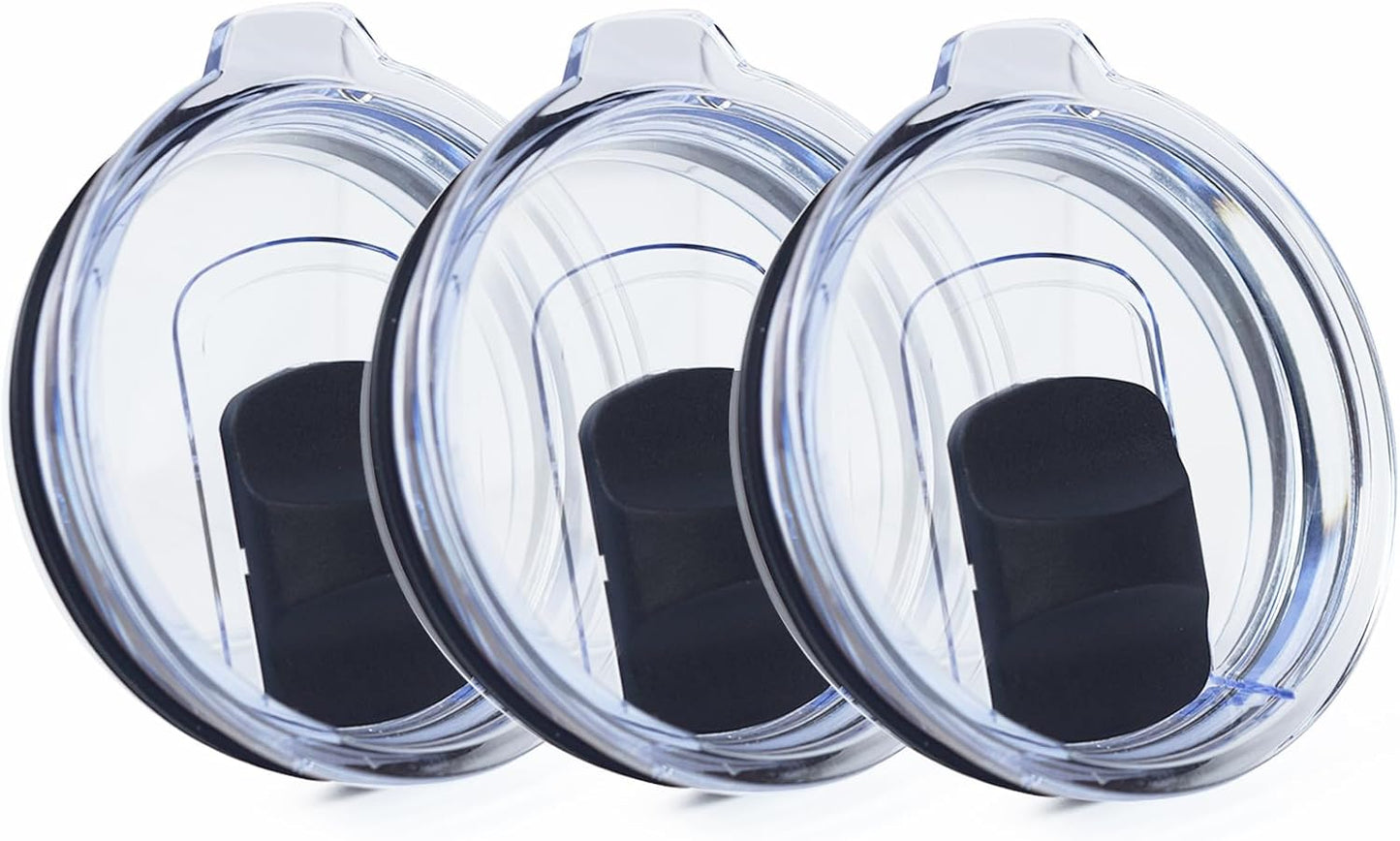 4 Pack 20 oz Tumbler Lid, Magnetic Slider Replacement Lids for YETI 20 oz Tumbler, 10/24 oz Mug and 10 oz Lowball, Spill Proof Cup Lids Covers Compatible for Ozark Trail, Old Style Rtic, BPA Free