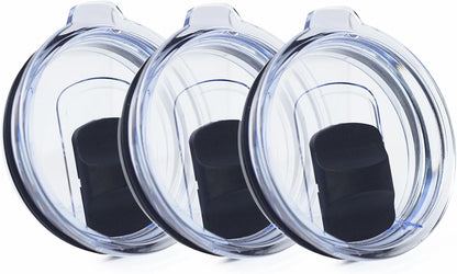 4 Pack 20 oz Tumbler Lid, Magnetic Slider Replacement Lids for YETI 20 oz Tumbler, 10/24 oz Mug and 10 oz Lowball, Spill Proof Cup Lids Covers Compatible for Ozark Trail, Old Style Rtic, BPA Free