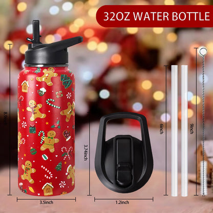 32 oz Pickleball Insulated Water Bottle with Straw - Pickleball Gym Hiking Sports Coffee Mug | Perfect Pickleball Gifts for Women, Pickleball Decor Accessories