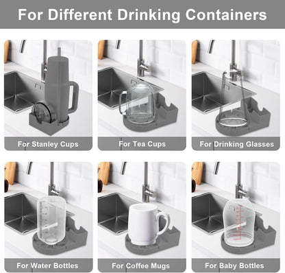 Water Bottle Drying Rack, Silicone Tumbler Drying Rack, Baby Bottle Dryer Holder, Cup Dryer for Stanley 20/30/40 oz, Mugs, Glasses