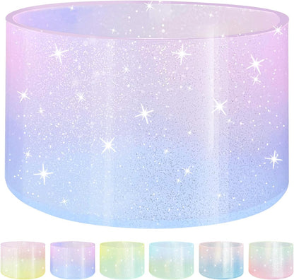 Jelly Luster Glitter Silicone Transparent Boot for Stanley 20-40oz, Compatible with Hydro Flask or Other Water Bottle Tumbler, 2.85-3.0 inch Protective Anti-Slip Bottom Sleeve Cover