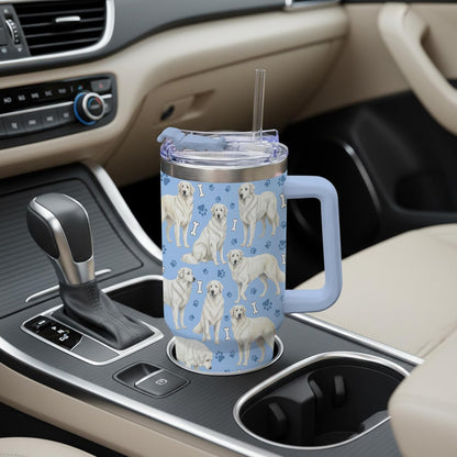 Beagle Gifts for Women Men, 40oz Stainless Steel Insulated Tumbler Travel Cup Mug, Funny and Unique Beagle Gifts for Dog Lover - Colors B