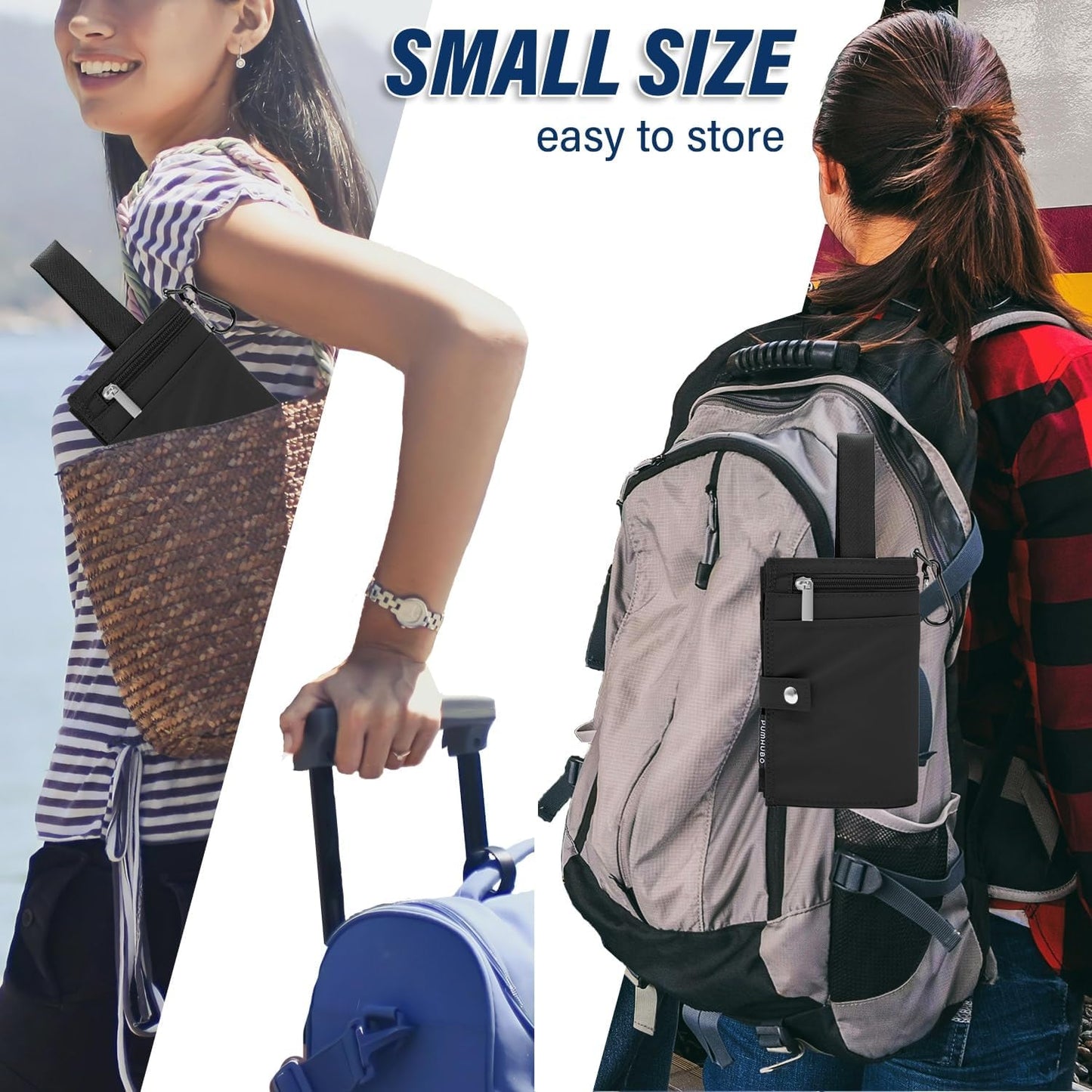 Luggage Cup Holder for Suitcases, Portable Foldable Travel Cup Holder with Handle and Hook, Luggage Drink Holder for Two Coffee Cups,Gift for Flight Attendants
