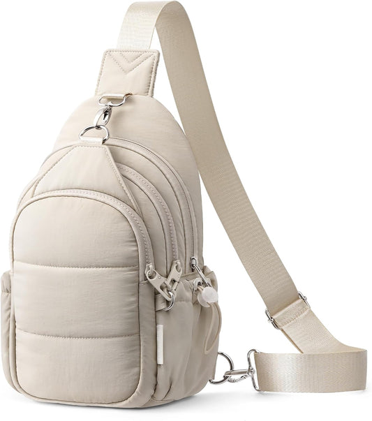 TOPEAST Sling Bag for Women, Anti-Theft Crossbody Bag with RFID Blocking & Water Bottle Holder for Travel, Water-resistant