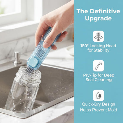 3 in 1 Cup Lid Gap Cleaning Brush Set, Multifunctional Insulation Bottle Cleaning Tools, Mutipurpose Tiny Silicone Cup Holder Cleaner, Home Kitchen Cleaning Tools